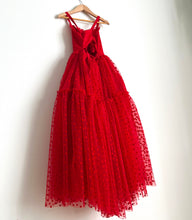 Load image into Gallery viewer, Mya Maxi| red flocked hearts