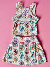 Load image into Gallery viewer, Frame friends| slit skort set (ready to ship)
