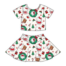 Load image into Gallery viewer, Christmas hk| v line skort set (ready to ship)
