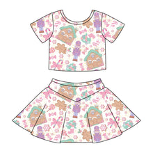 Load image into Gallery viewer, Gingerbread | v line skort set (ready to ship)

