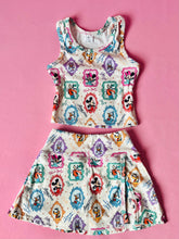 Load image into Gallery viewer, Frame friends| slit skort set (ready to ship)
