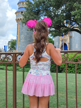 Load image into Gallery viewer, Pink circus| twirl skort set (ready to ship)
