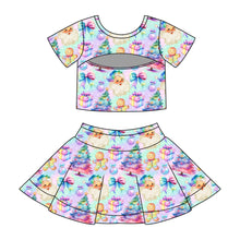 Load image into Gallery viewer, Santa | v line skort set (ready to ship)

