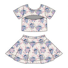 Load image into Gallery viewer, Christmas alien| v line skort set (ready to ship)
