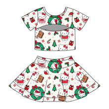 Load image into Gallery viewer, Christmas hk| v line skort set (ready to ship)
