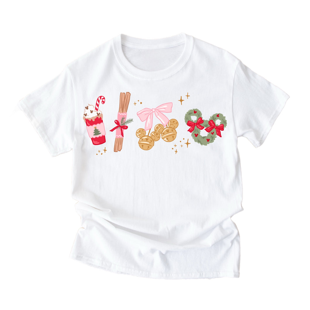 tshirt| Pink Christmas elements