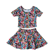 Load image into Gallery viewer, Christmas wreath| v line skort set (ready to ship)
