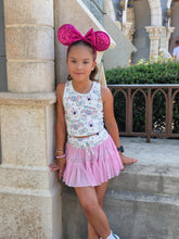 Load image into Gallery viewer, Pink circus| twirl skort set (ready to ship)
