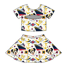 Load image into Gallery viewer, GIRLS- V LINE SKORT SET| AHOY (SHIPS FEB)
