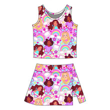 Load image into Gallery viewer, B girl| slit skort set (PREORDER)
